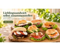 Stellen Sie Ihr Lieblingssandwich zusammen Stellen Sie Ihr Lieblingssandwich zusammen