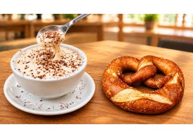 Cappuccino + Brezel