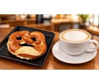 Butterbrezel mit Cafe Crema