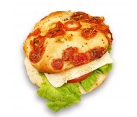 Focaccia mit Tomaten und Mozzarella